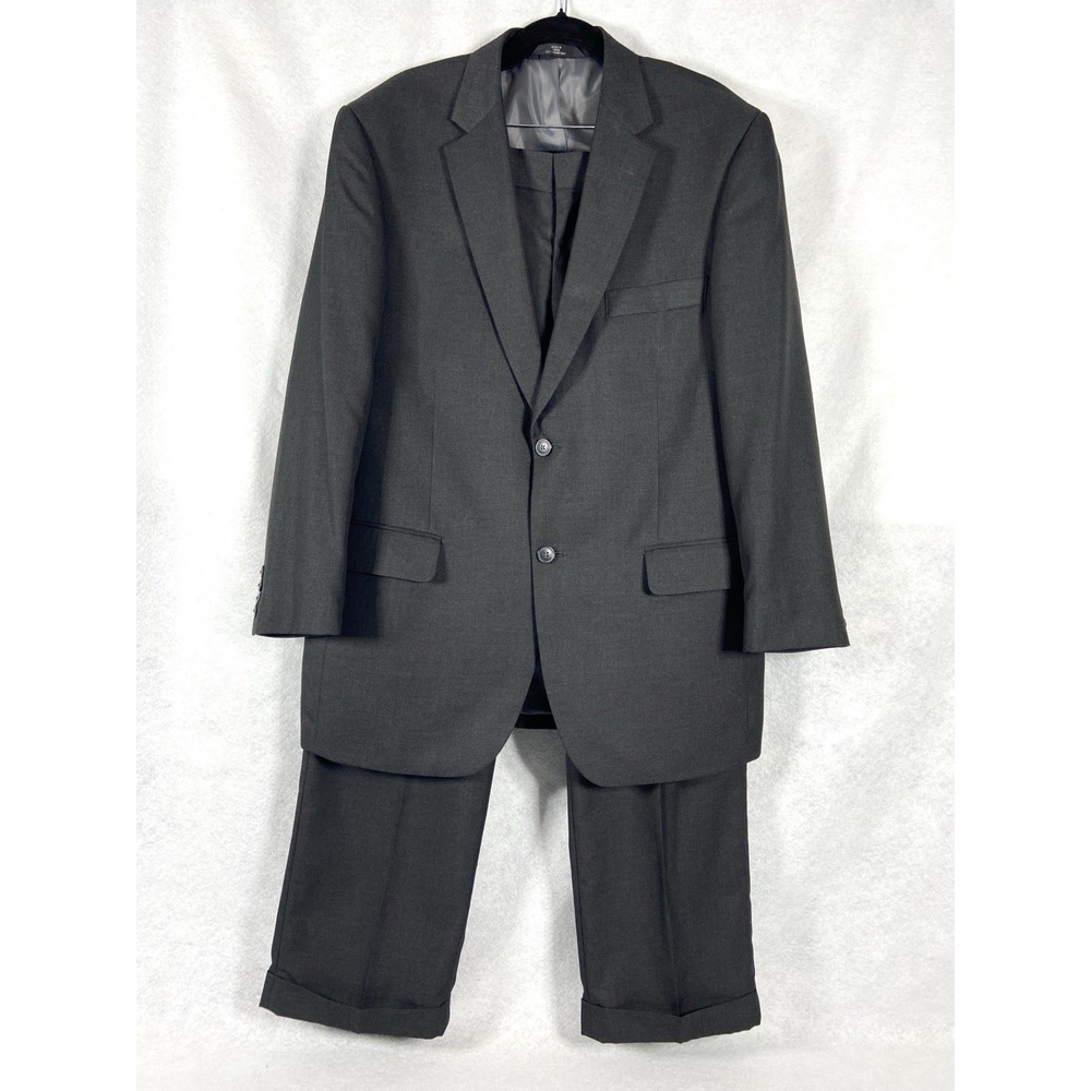 Saddlebred 2PC Pant Suit Men's 42R Gray Pants 36x30 Professional Formal